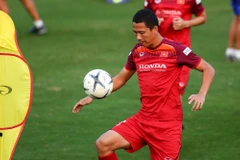 Tiền đạo Anh Đức xin rút khỏi đội tuyển Việt Nam sau trận đấu với Thái Lan. (Ảnh: Nguyên An/Vietnam+)