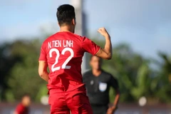 Cận cảnh U22 Việt Nam thắng đậm U22 Lào với hat-trick của Tiến Linh