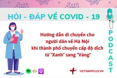 Hỏi đáp COVID-19: Hà Nội chuyển thành vùng Vàng, di chuyển thế nào?