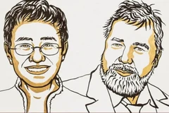 Giải Nobel Hòa bình 2021 được trao cho nhà báo Philippines và Nga