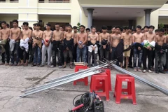 Dẫn giải các đối tượng của 2 băng nhóm. (Ảnh: TTXVN phát)