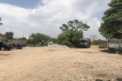 Dự án nhà ở, văn phòng Phan Trọng Tuệ (Thanh Trì) từ 2014 đến nay chưa hoàn thành giải phóng mặt bằng theo phương thức thỏa thuận. (Ảnh Mạnh Khánh/Vietnam+)