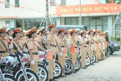 Hình ảnh lễ ra quân. (Ảnh: Thành Chung/TTXVN)