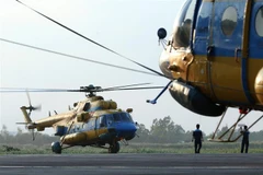 Máy bay trực thăng Mi-171 của Sư đoàn không quân 370. (Ảnh: Duy Khương/TTXVN)