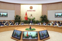 Thủ tướng Nguyễn Xuân Phúc phát biểu khai mạc phiên họp. (Ảnh: Thống Nhất/TTXVN)