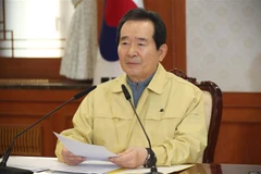 Thủ tướng Hàn Quốc Chung Sye-kyun tại cuộc họp ở Seoul. (Ảnh: YONHAP/TTXVN)