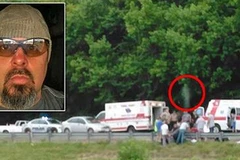 Saul Vazquez và bức ảnh nhận được nhiều sự quan tâm. (Nguồn: Daily Mail)