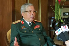 Thượng tướng Nguyễn Chí Vịnh trả lời phỏng vấn. (Ảnh: Việt Dũng/Vietnam+)