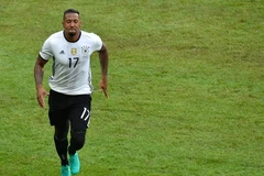 Jerome Boateng ăn mừng bàn thắng mở tỷ số cho Đức trước Slovakia. (Nguồn: AFP/TTXVN)