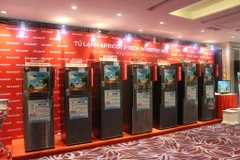 Mẫu tủ lạnh mới của Sharp. (Nguồn: Sỹ Dũng/Vietnam+)