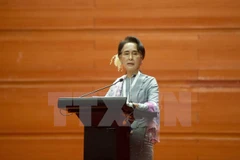 Chủ tịch đảng NLD Aung San Suu Kyi. (Nguồn: AFP/TTXVN)