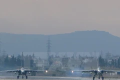 Máy bay chiến đấu Sukhoi Su-24 của Nga. (Nguồn: AFP/TTXVN)