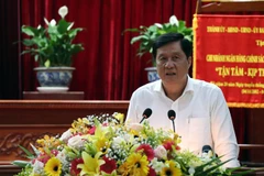 Phó Bí thư Thường trực Thành ủy Cần Thơ Phạm Văn Hiểu. (Ảnh: Thu Hiền/TTXVN)