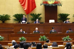 Phó Chủ tịch Quốc hội Nguyễn Đức Hải điều hành phiên họp. (Ảnh: Doãn Tấn/TTXVN)