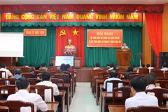 Phú Yên tập huấn thông tin, tuyên truyền về xây dựng Đảng và hệ thống chính trị. (Ảnh: Phạm Cường/TTXVN)