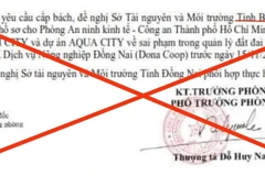 Văn bản giả mạo Phòng An ninh kinh tế - Công an TP.HCM. (Nguồn: tuoitre.vn)