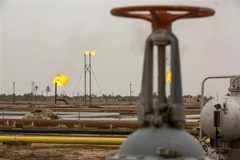 Cơ sở khai thác khí đốt tự nhiên ở Basra, Iraq. (Ảnh minh họa: AFP/TTXVN)