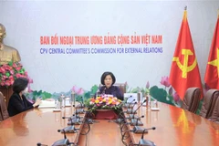 Quang cảnh hội thảo trực tuyến. (Ảnh: Phương Hoa/TTXVN)