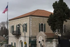 Quang cảnh bên ngoài lãnh sự quán Mỹ tại Jerusalem (Israel) hồi tháng 3/2019. (Nguồn: timesofisrael.com)