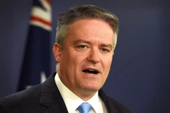 Tổng Thư ký OECD Mathias Cormann, khi còn là Bộ trưởng Tài chính Australia. (Ảnh: AFP/TTXVN)