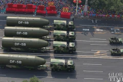 Các tên lửa đạn đạn đạo xuyên lục địa DF-5B của Trung Quốc. (Nguồn: globaltimes.cn)