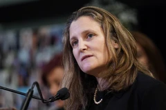 Phó Thủ tướng Canada Chrystia Freeland. (Ảnh: AFP/TTXVN)