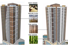 Thiết kế của the Sun Avenue mang âm hưởng đặc trưng Việt như nón lá, gạch, lúa, tre, trúc...