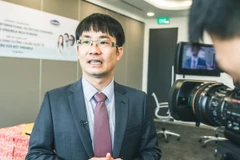 Ông Phan Minh Tiên, Giám đốc Điều hành Vinamilk phát biểu tại lễ ký kết hợp tác chiến lược với DSM - Thụy Sĩ. 