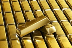 Vàng châu Á giao dịch gần mức thấp nhất năm tuần qua