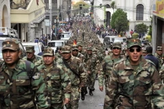[Photo] Bolivia loại ngũ hơn 700 binh sỹ tham gia đình công