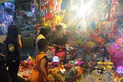 Đồ chơi Trung thu Việt năm nay mẫu mã đa dạng. (Ảnh: PV/Vietnam+)