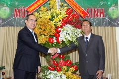 Chủ tịch MTTQ Việt Nam chúc mừng Giáng sinh giáo dân ở TP.HCM