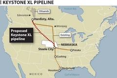 Sơ đồ đường ống Keystone XL. (Nguồn: cbc.ca)