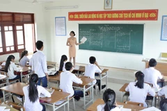 Một lớp học ở Cô Tô, Quảng Ninh. (Ảnh: Minh Quyết/TTXVN)