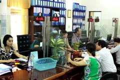 Phòng một cửa - Bảo hiễm xã hội Đà Nẵng. (Ảnh: Dương Ngọc/TTXVN)