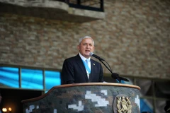 Ông Otto Perez tại một buổi lễ ở thủ đô Guatemala City. (Nguồn: AFP/TTXVN)