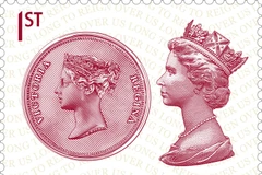 Một trong năm mẫu tem mới được công bố ngày 9/9. (Nguồn: AFP/TTXVN)