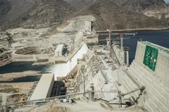 Đập Đại phục hưng ở Guba, Ethiopia tháng 2/2022. (Ảnh: AFP/TTXVN)