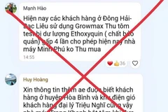 Nội dung tin nhắn sai sự thật mà Phan Mạnh Hào và Nguyễn Huy Hoàng đã chia sẻ trên Zalo.