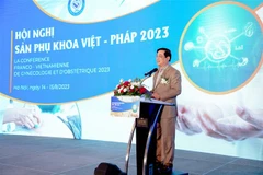 Phó Giáo sư, Tiến sỹ Lương Ngọc Khuê, Cục trưởng Cục Quản lý Khám, chữa bệnh, Bộ Y tế, phát biểu. (Ảnh: TTXVN phát)