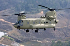Máy bay trực thăng vận tải Chinook CH-47F. (Ảnh: AFP/TTXVN)