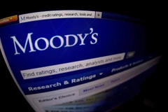 Trang web của tổ chức đánh giá tín nhiệm Moody's. (Ảnh: AFP/TTXVN)