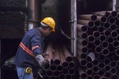 Thép được sản xuất tại nhà máy ở Monterrey, miền bắc Mexico. (Ảnh: AFP/ TTXVN)