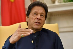 Thủ tướng Pakistan Imran Khan phát biểu tại Washington trong chuyến thăm Mỹ ngày 23/7/2019. (Ảnh: AFP/TTXVN)