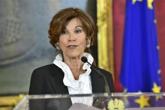 Thủ tướng Chính phủ lâm thời Áo Brigitte Bierlein phát biểu tại Vienna ngày 30/5/2019. (Ảnh: AFP/TTXVN)