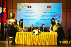 Quang cảnh lễ ký kết. (Nguồn: Vietnam+)