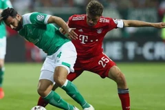 Bán kết DFB Cup, Bayern đã khá vất vả để vượt qua W.Bremen với tỷ số 3-2 (Ảnh: Nguồn Fcb.de)