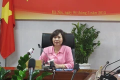 Thứ trưởng Bộ Công Thương Hồ Thị Kim Thoa. (Ảnh: PV/Vietnam+)