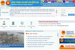 Cổng thông tin một cửa quốc gia tại địa chỉ https://vnsw.gov.vn/