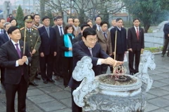 Chủ tịch nước Trương Tấn Sang thăm và chúc Tết nhân sỹ trí thức